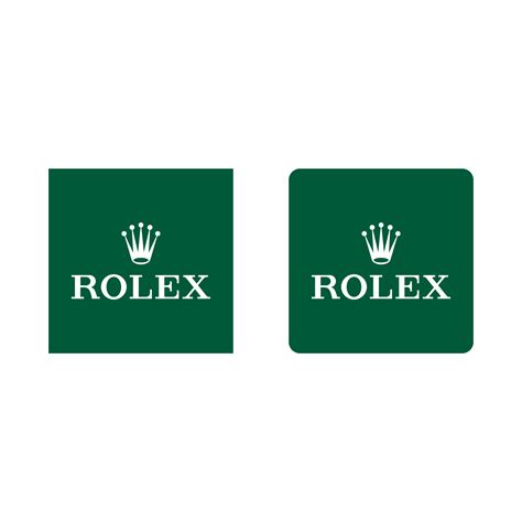 rolex logo green sticker.